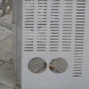 Stützenverkleidung aus Aluminium