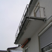 Traufverkleidung in Edelstahl