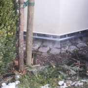 Pfostenabdeckung aus Titanzink