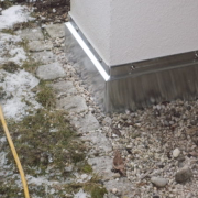 Pfostenabdeckung aus Titanzink
